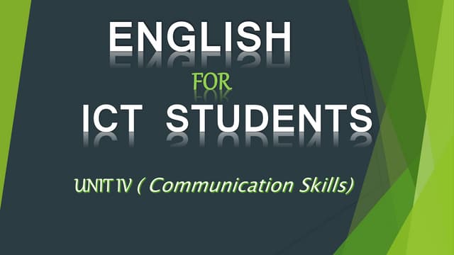 Communication Skills
