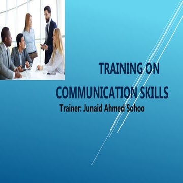 Communication skills Training by Junaid Sohoo