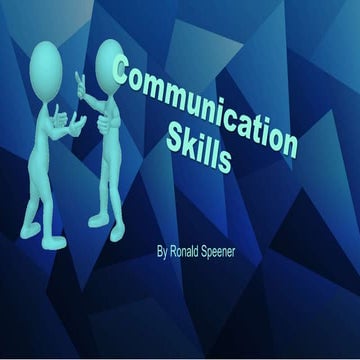 Communication skills