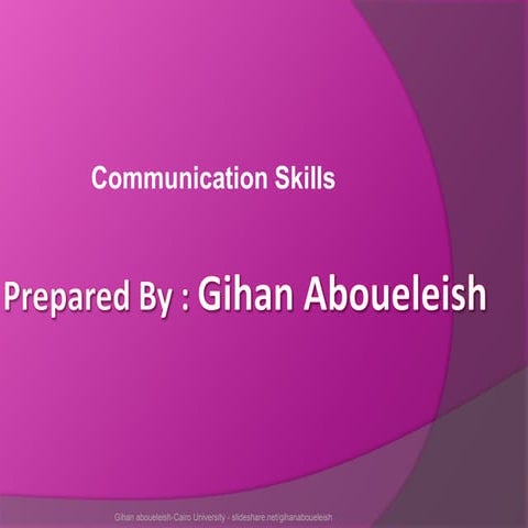 Communication skills   gihan