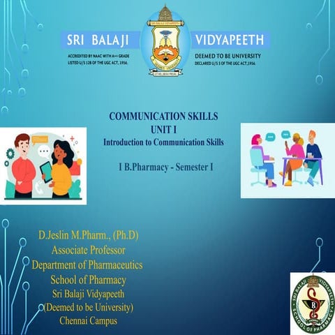 Communication skills - Unit I Session 2.pptx