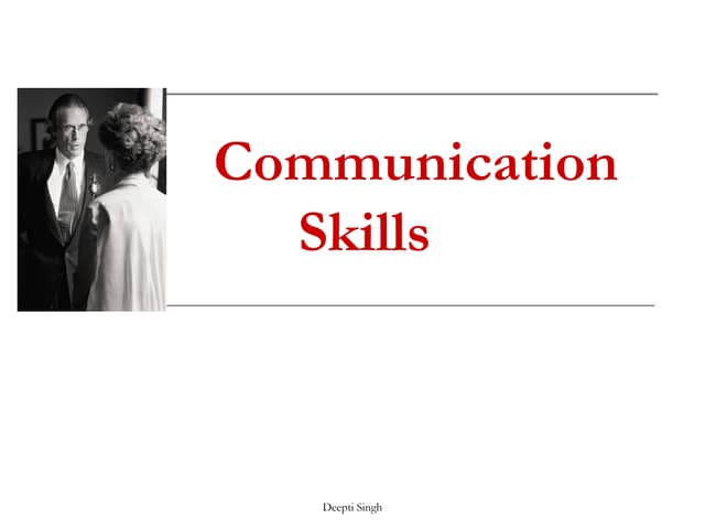 Communication Skills Ppt