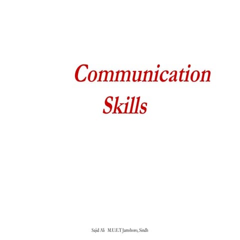 Communication skills ppt