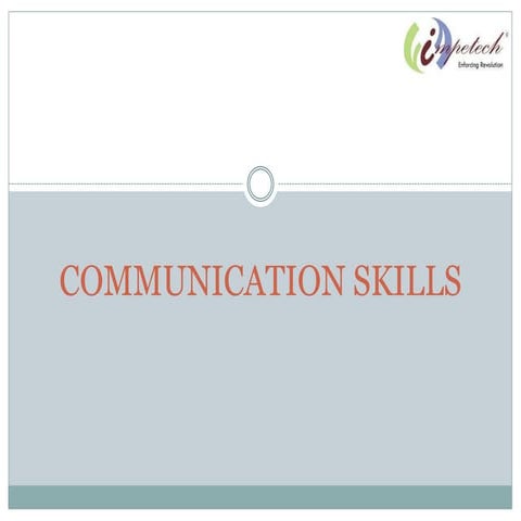 Communication skills ppt | PPT