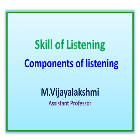 Communication skill 