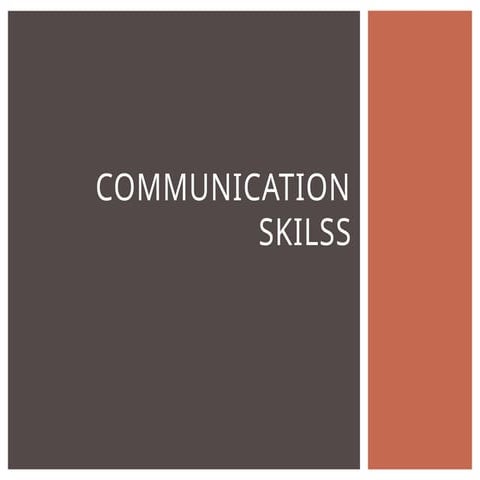 COMMUNICATION SKILSS IN NURSING PRACTICE