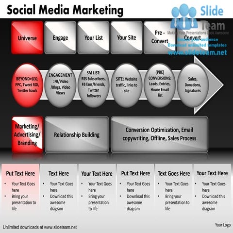 Contact social media 2 power point slides and ppt diagram templates | PDF