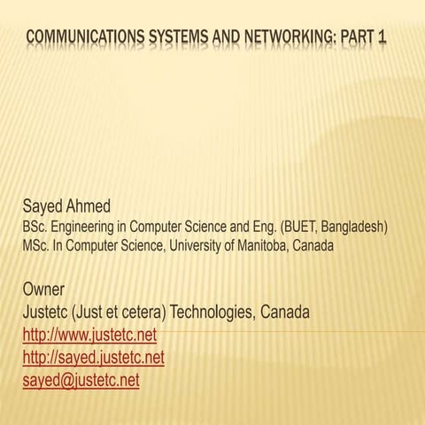 Communications systems and networking