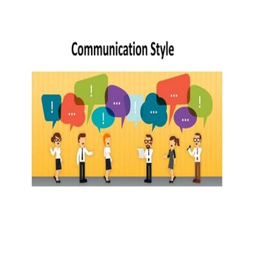 Communication style