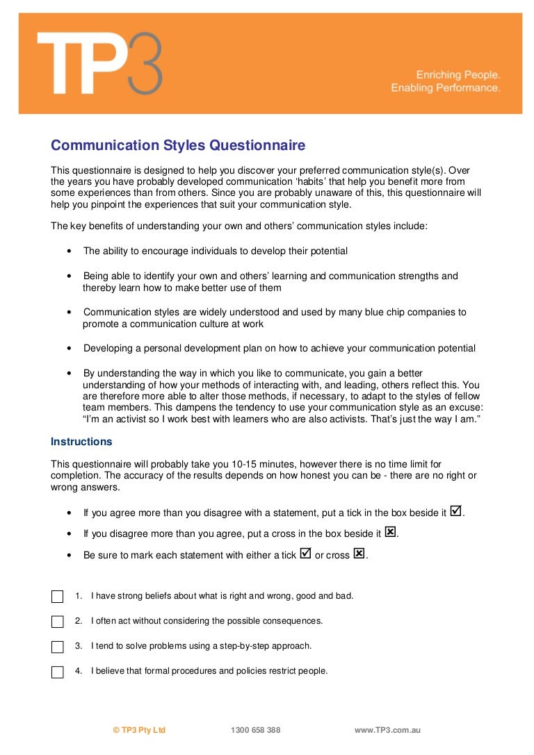 Communication styles questionnaire-1