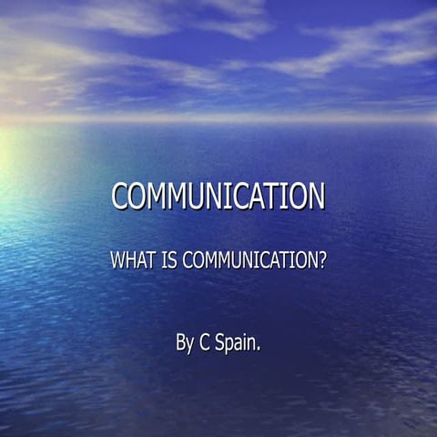 Communication