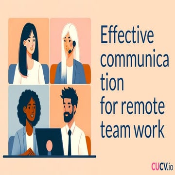 Communication the most relevant soft skill in remote jobs | PDF