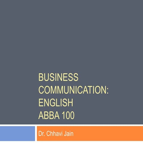 Business Communication