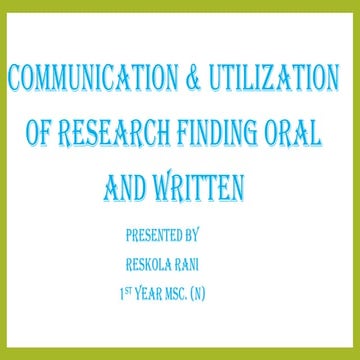 communication & utilization of tesearch.pptx