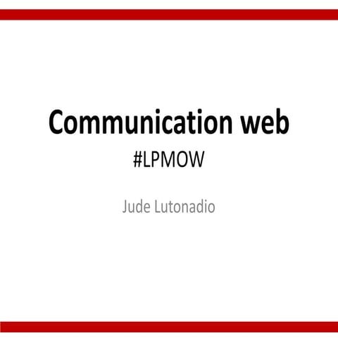 Cours de Communication web | PPTX
