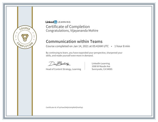 Communication within teams