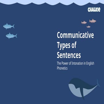 Understanding Communicative Sentence Types and Intonation in English | PPTX
