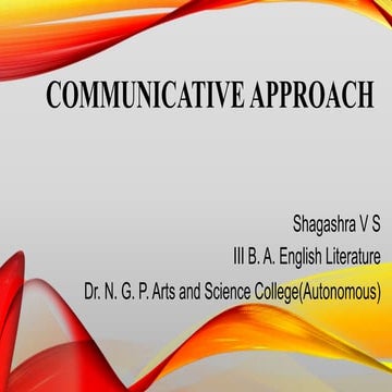 Communicative approach