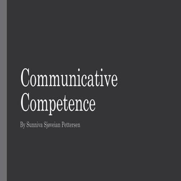 Communicative competence