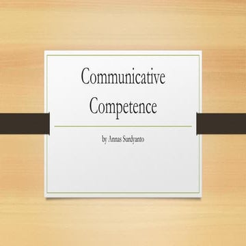 Communicative competence