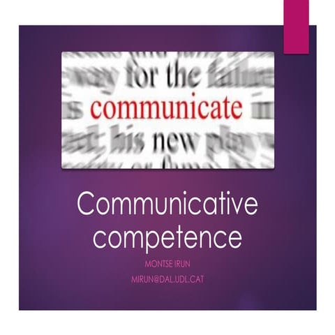 Communicative competence