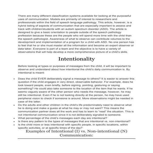 Communicative functions or purposes of communication