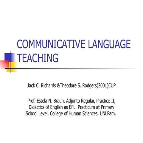 Communicative Language Teaching