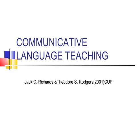 Communicative language teaching