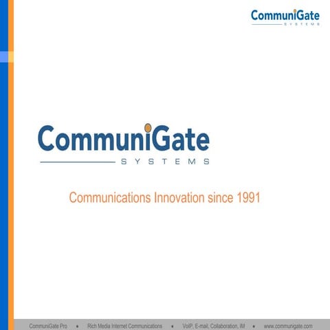 CommuniGate Systems Company & Products