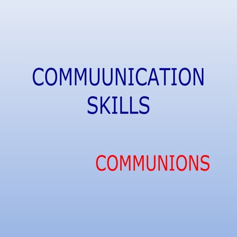 Communication Skill