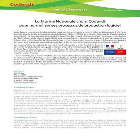 Communiqué-Codendi-Marine-nationale