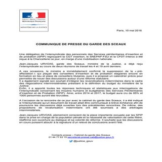 Communiqué de presse   réunion synd...