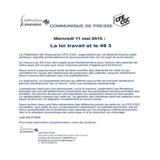 Communique de presse joël mottier s...