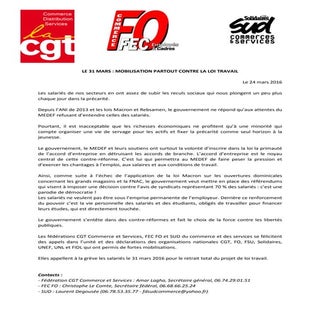 Communiqué intersyndical mobilisati...