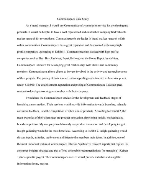 Communispace case study copy