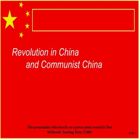 Communist China - Economy and Social Changes
