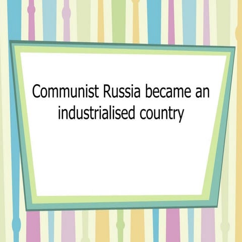 History : Communism in Russia | PPTX