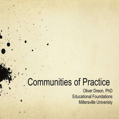 Communities of practice