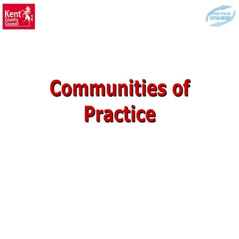 Communities of Practice