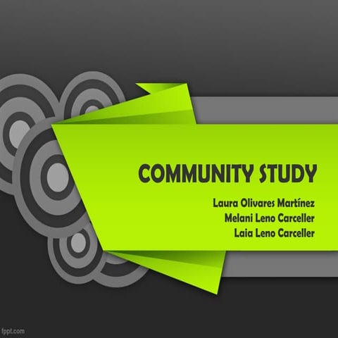 Community study (inglés)