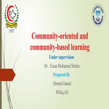 Community Orienated and education .pptxn community oriented