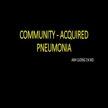 Severe Community Acquired Pneumonia (SCAP) | PDF