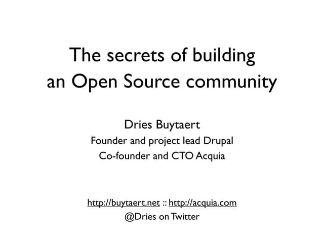 Community building