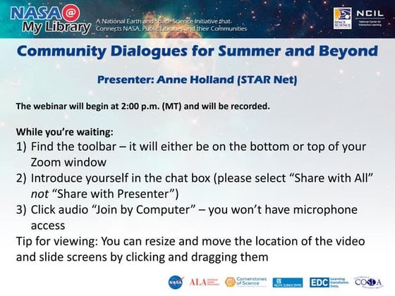 Community Dialogues for Summer and Beyond