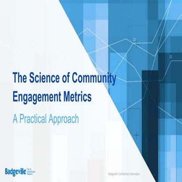 The Science of Community Engagement Metrics