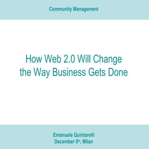 Community Management