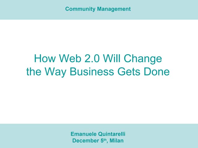 Community Management