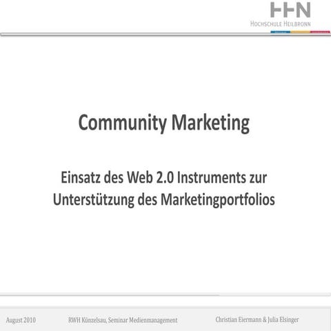 Community Marketing