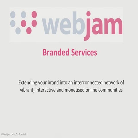 Webjam Community Networks Guide