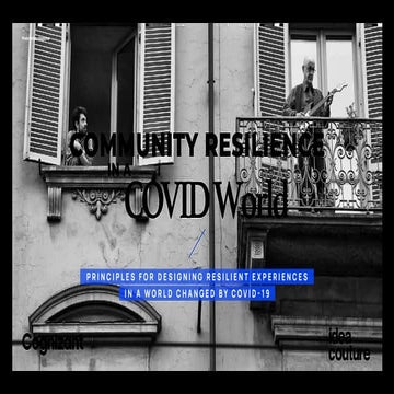 Community Resilience in a COVID World